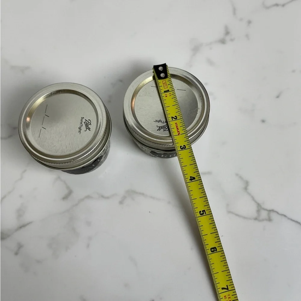 Clear Glass Jars with Silver Lids